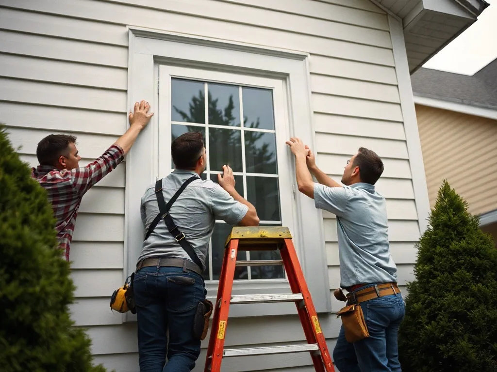 Windows contractor at work